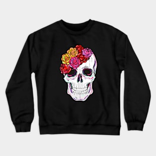 Skull Floral Crewneck Sweatshirt